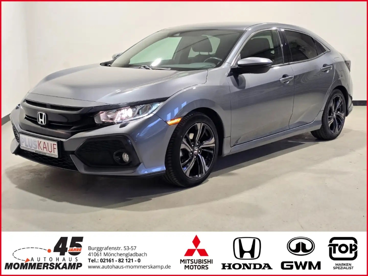 Honda Civic 1.0 Elegance Automatik+8-fach bereift+SitzHZG+Rück Gris - 1