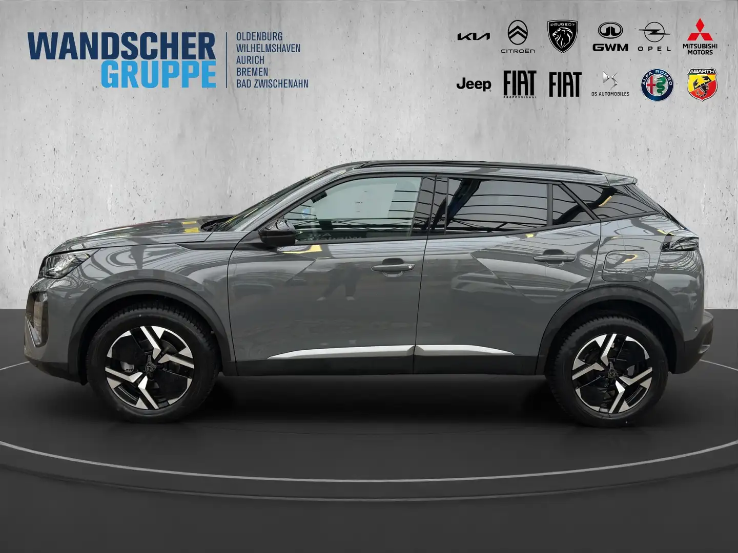 Peugeot 2008 Allure 100 +SHZ+SpurH+PDC+LM Grau - 2