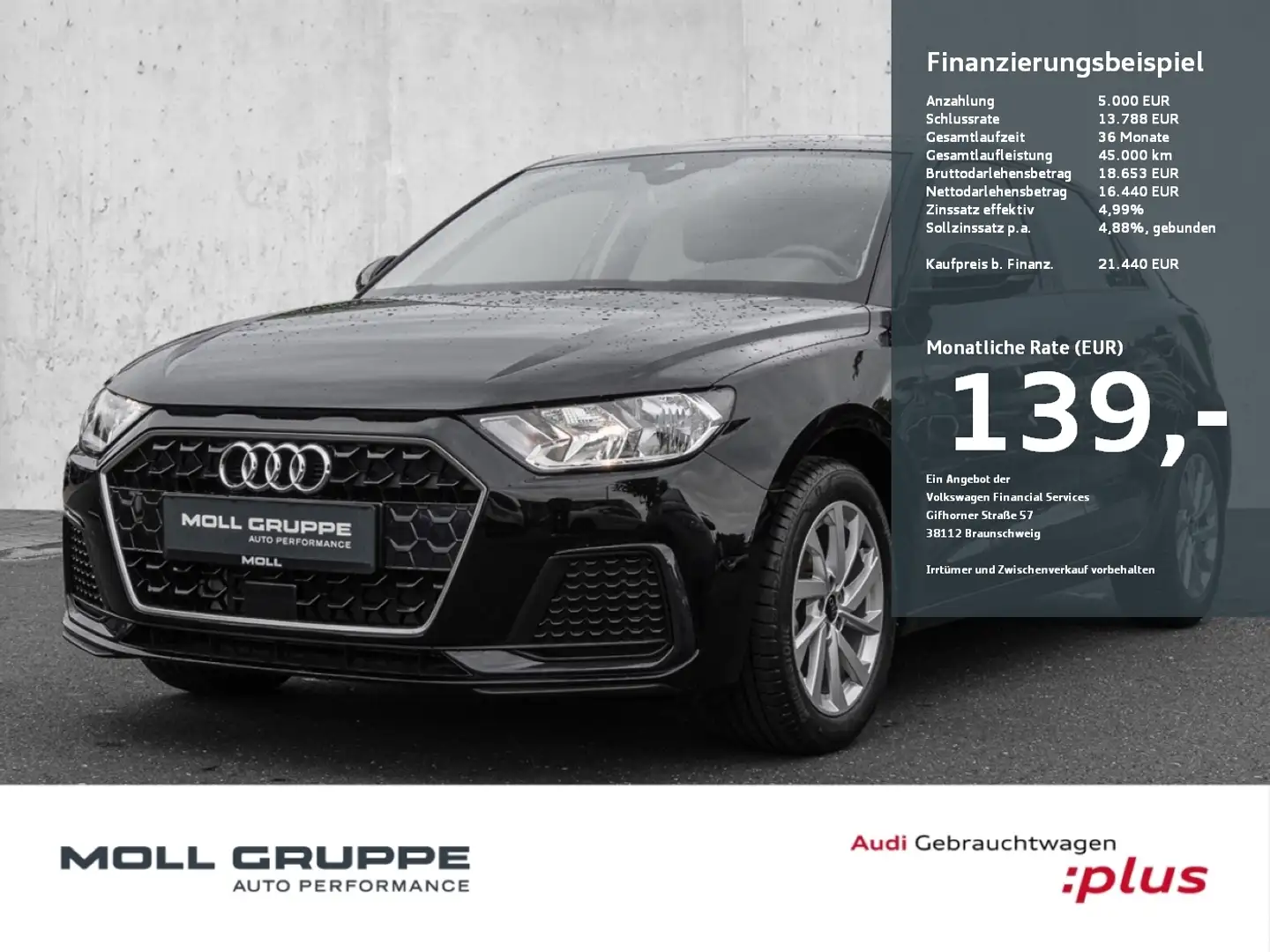 Audi A1 Sportback 25 TFSI advanced NAVI LM KEYLESS Schwarz - 1