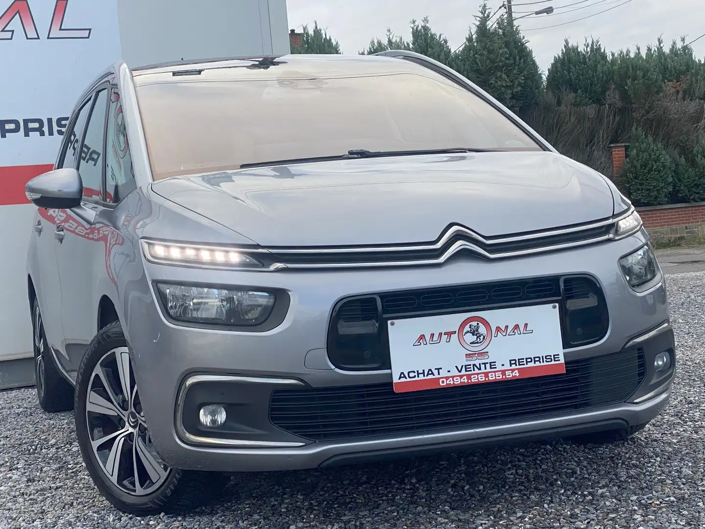 Citroen C4 SpaceTourer 1.5 BlueHDi**7 PLACES*1MAIN*CARNET*GPS*CUIR*CAMERA Gris - 2