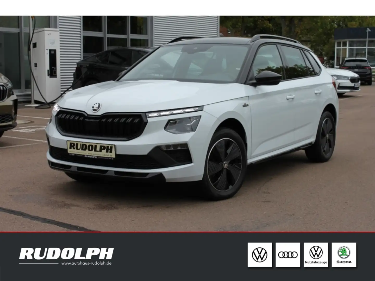 Skoda Kamiq 1.0 TSI Monte Carlo ACC LED Navi Rückfahrkam. Weiß - 1
