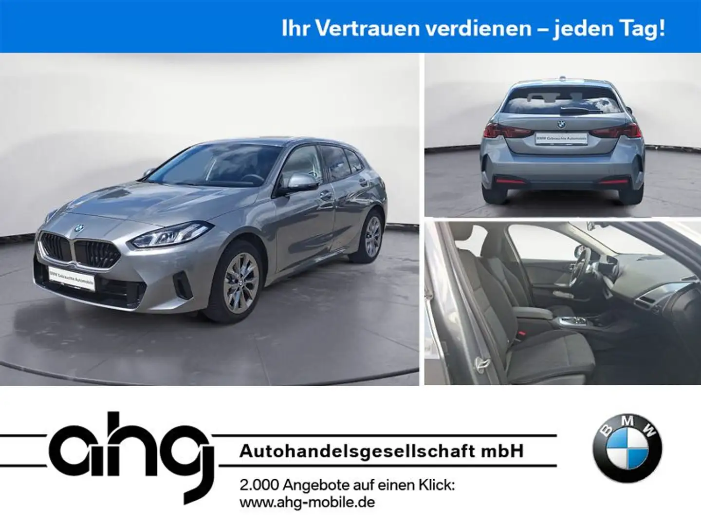 BMW 123 xDrive Steptronic Navi Rückfahrkamera Klimaa Grau - 1
