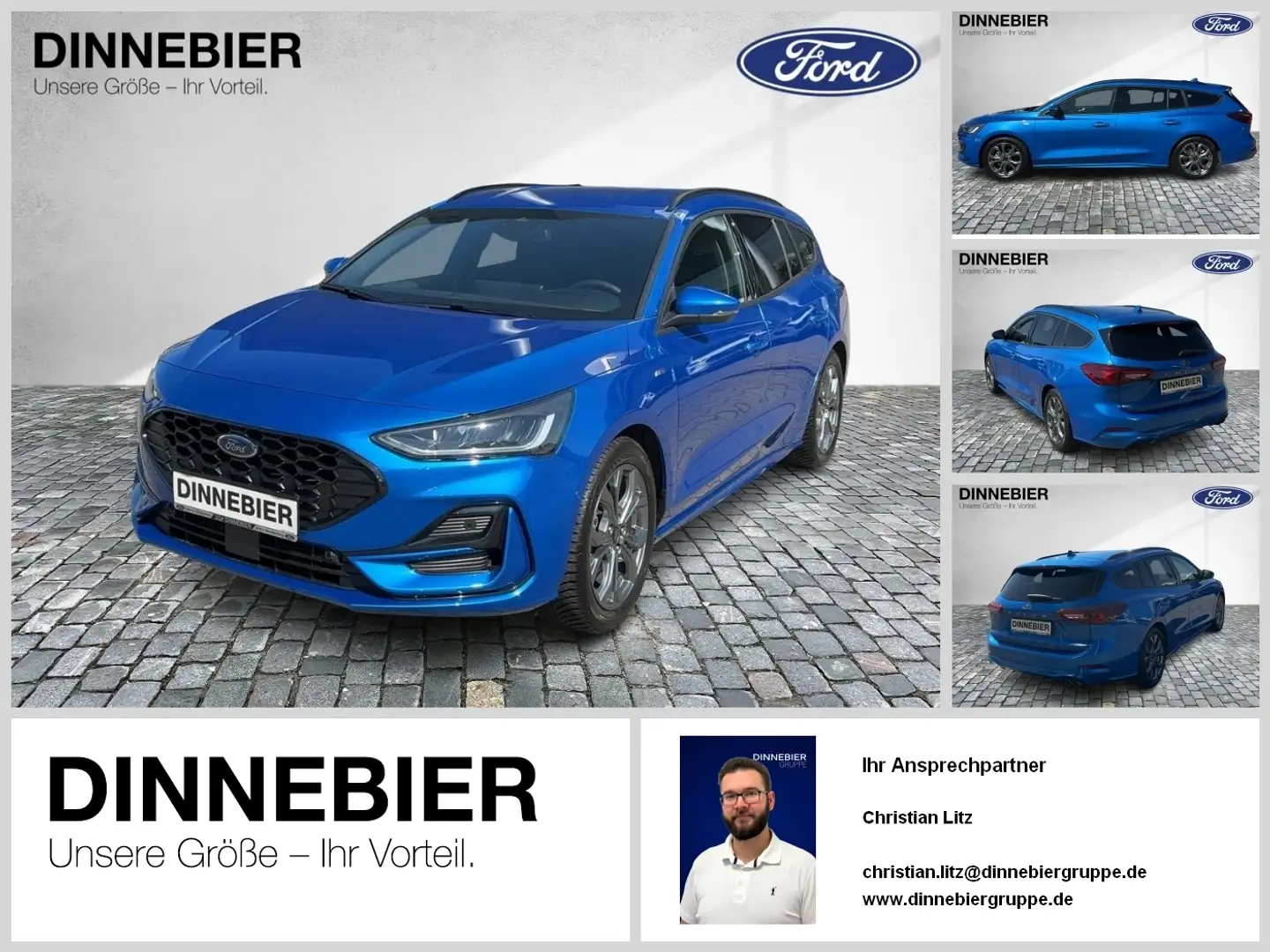 Ford Focus ST-Line X LED+AHK+Kamera+Winterpaket Bleu - 1