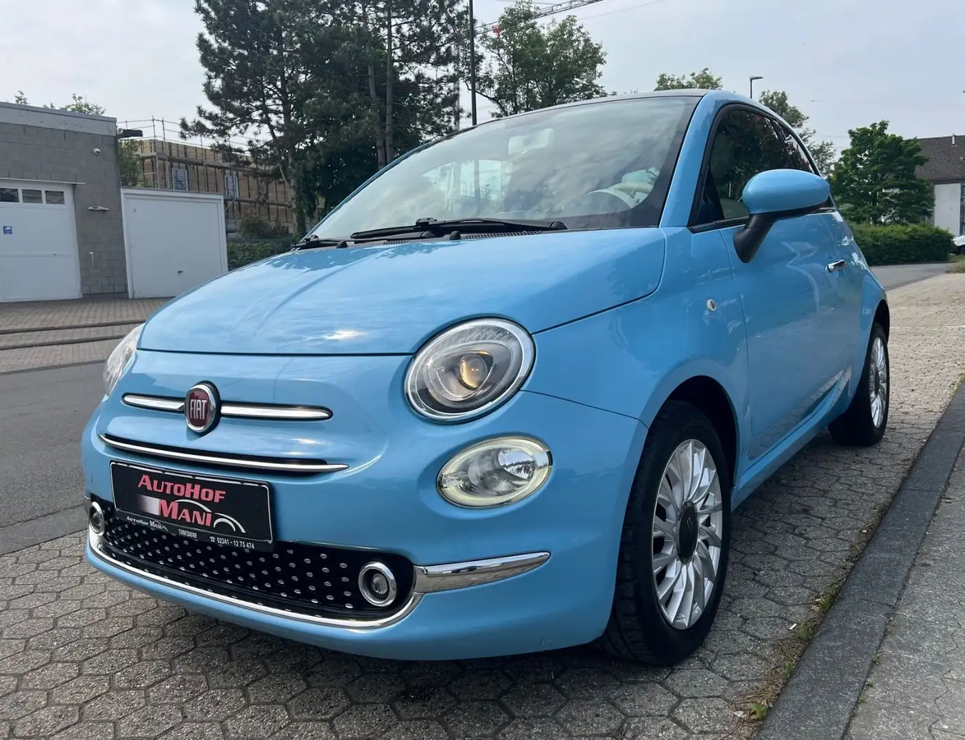 Fiat 500 /TÜV Neu/Panorama/PDC Blau - 1