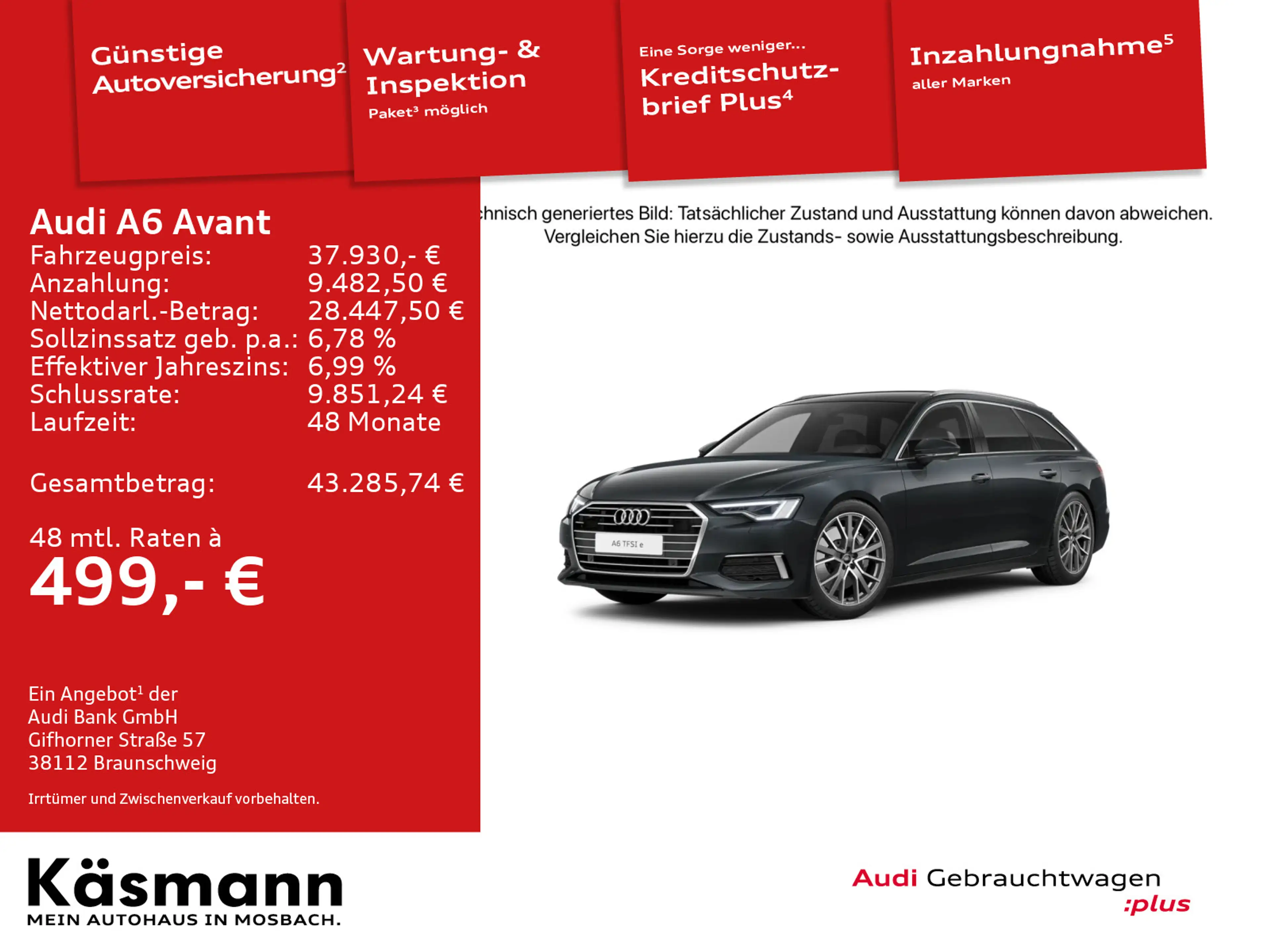 Audi A6 design 50 TFSIe qu AHK PANO MATRIX KAM — photo 2