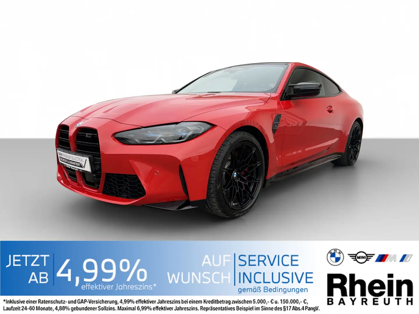 BMW M4 Competition Coupé M xDrive *TOP AUSSTATTUNG* *TOP Rot - 1