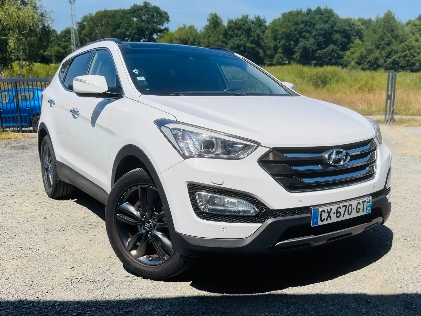 Hyundai SANTA FE Santa Fé 2.2 CRDi 197 4WD Pack Premium 7pl A Blanc - 2