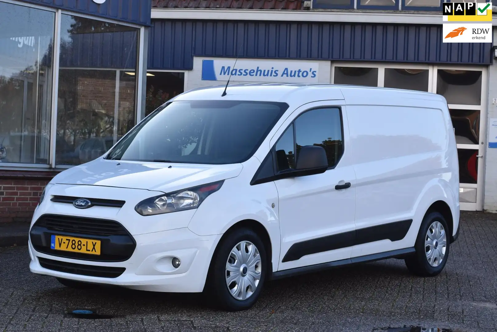 Ford Transit Connect 1.5 TDCI L2 Trend Airco 3-pers. 1e eig. Zeer nette Wit - 1