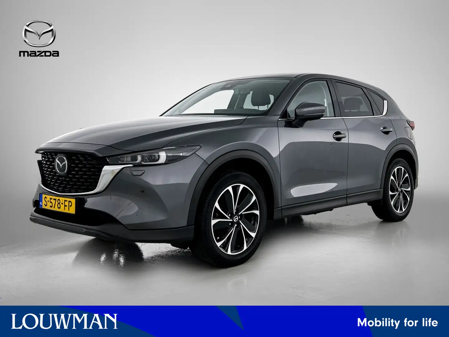 Mazda CX-5 2.0 SkyActiv-G 165 Luxury Trekhaak | 1e eigenaar | Grijs - 1