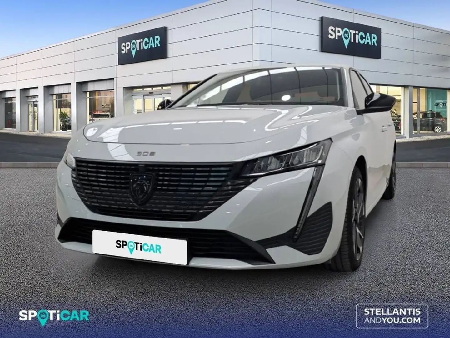 Peugeot 308 5P  Hybrid 136 e-DCS6 Allure Blanc - 1
