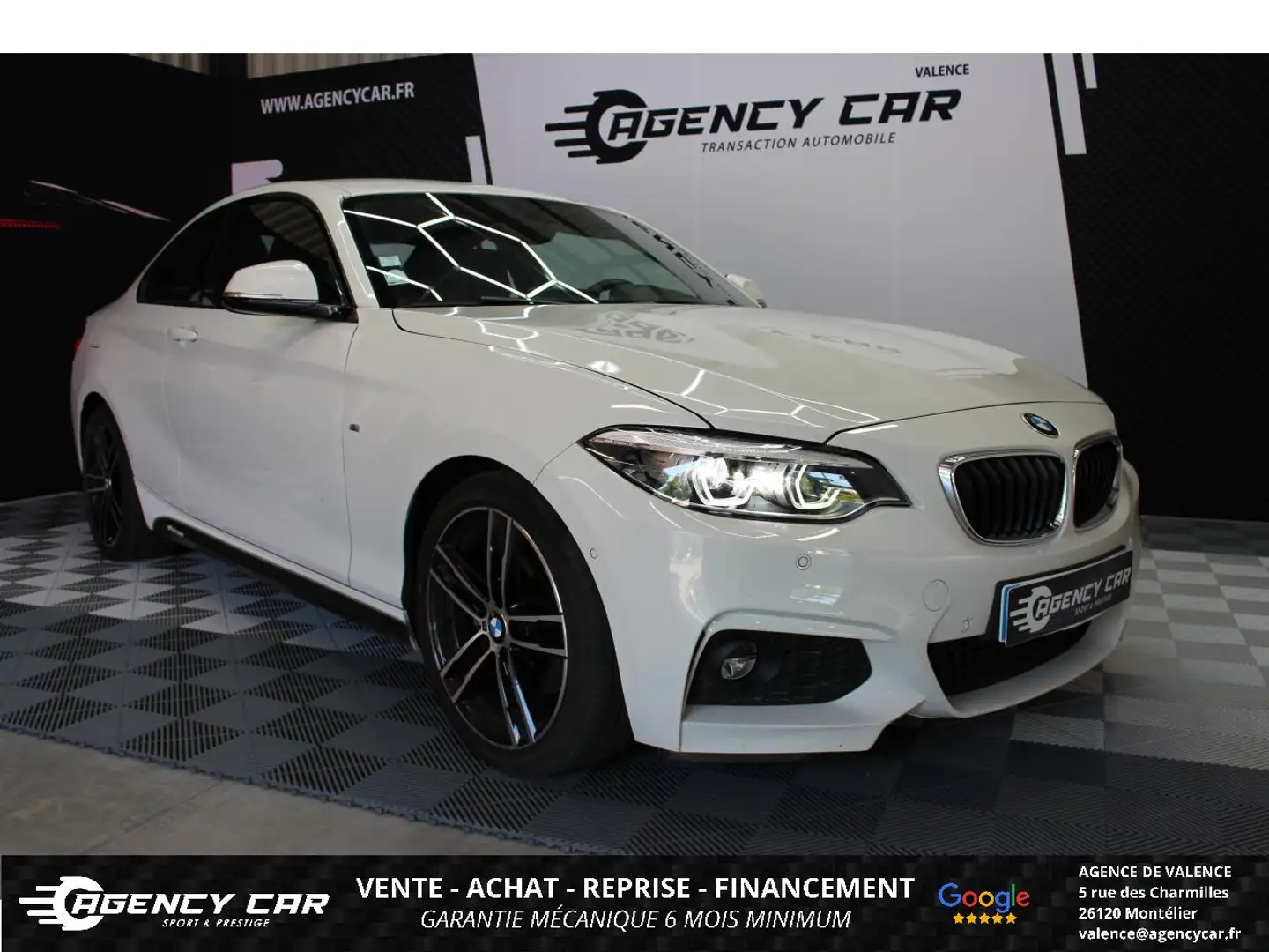 BMW 220 220i Coupé - M Sport - 445,22 € / 60 mois + apport de 2 400 € Blanc - 1