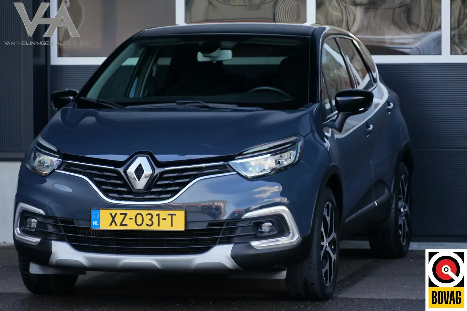 Renault Captur 0.9 TCe Intens, R-Link, keyless, clima, PDC Blauw - 1