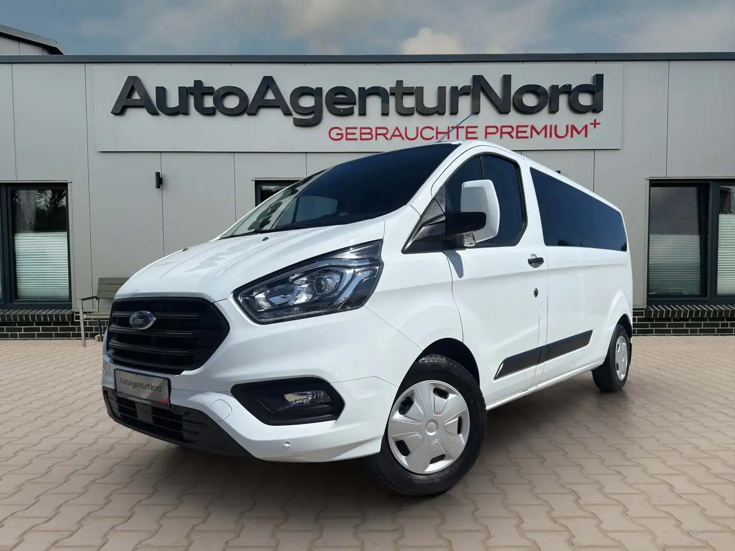 Ford Transit Custom 320 L2H1 9-Sitzer+PDC+TEMP+KLIMA Blanc - 1