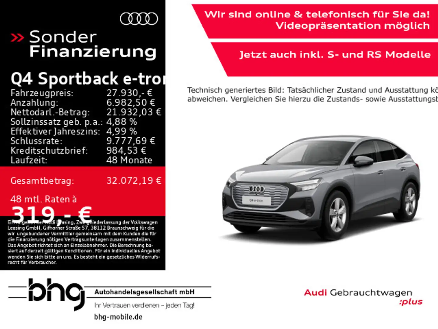 Audi Q4 e-tron Q4 Sportback 35 e-tron Grau - 1