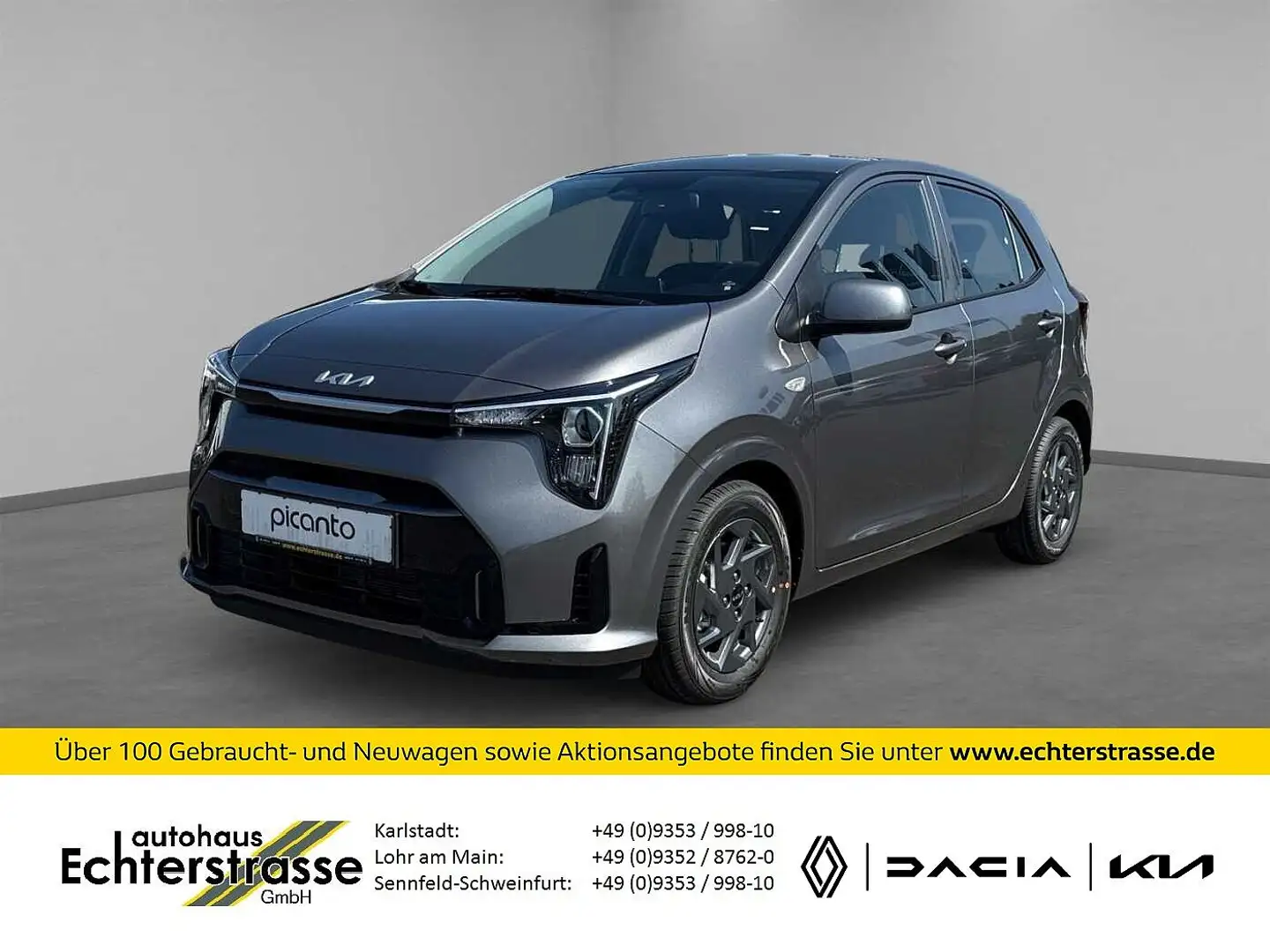 Kia Picanto 1.2 Vision +RFK+SHZ Gris - 1