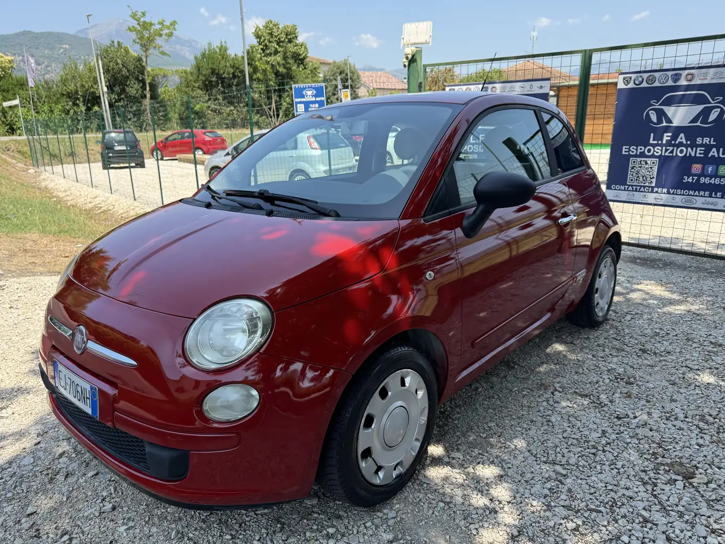 Fiat 500 1.2 Lounge 69cv rosso ferrari - 1
