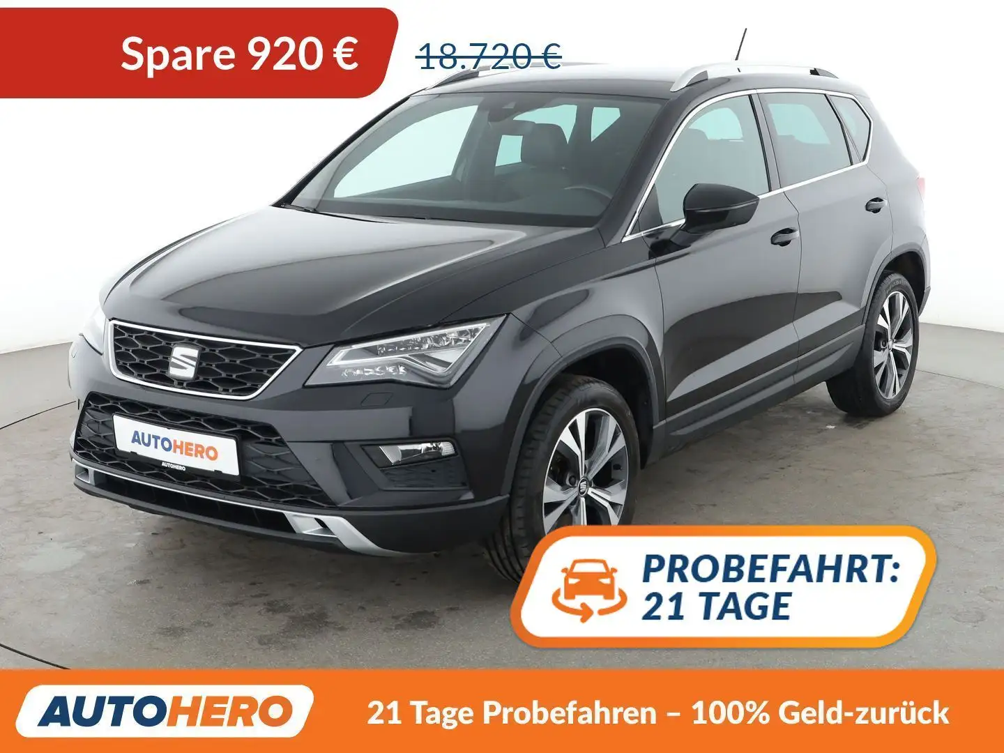 SEAT Ateca 2.0 TDI Xcellence 4Drive*NAV*LED*ACC*CAM*PDC*SHZ* Schwarz - 1