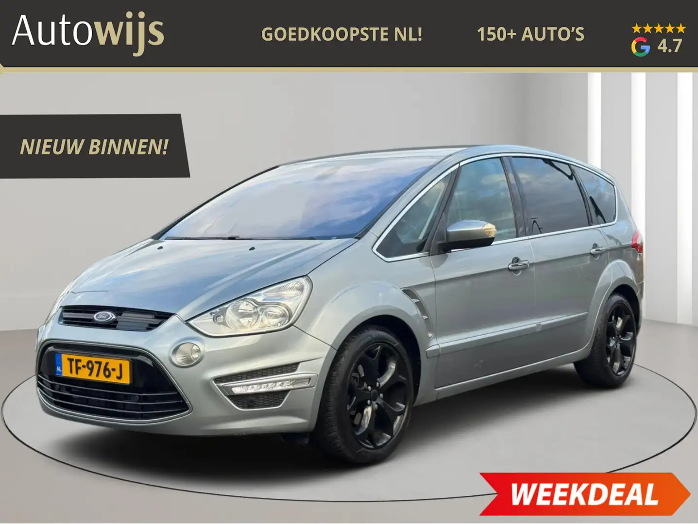 Ford S-Max 2.0 EcoBoost S Edition 7p.|7-PERSOONS|AUT|CAMERA|S Grijs - 1