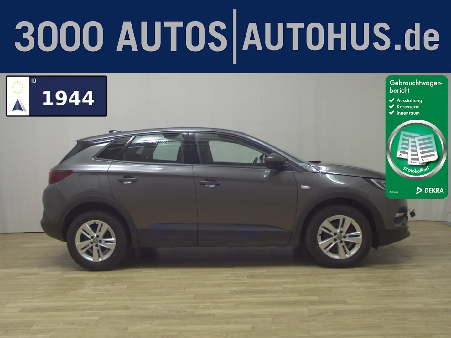 Opel Grandland X 1.2 Turbo Edition Navi LED DAB PDC Gris - 1