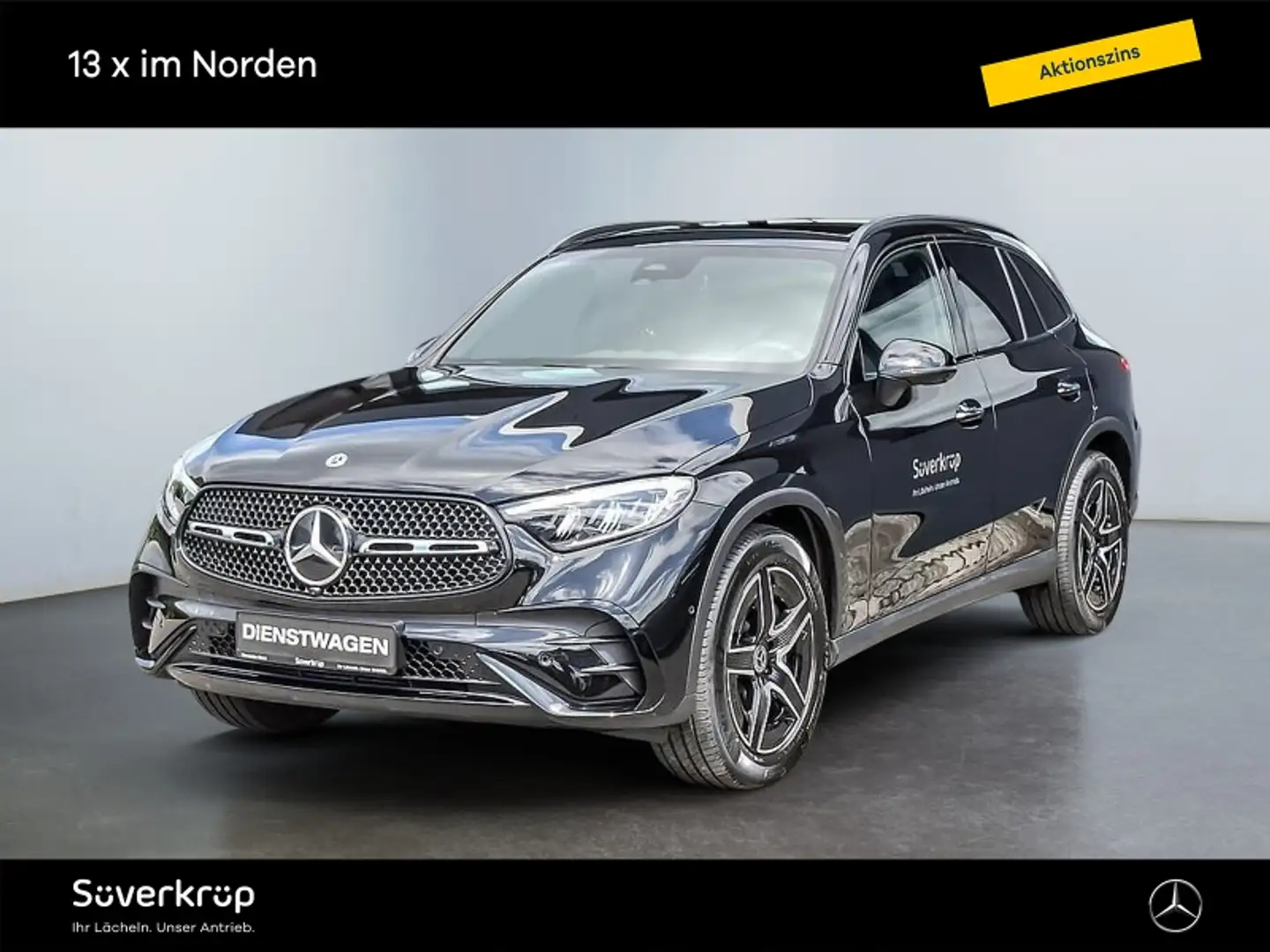 Mercedes-Benz GLC 200 d 4M AMG NIGHT SPUR PANO AHK 360 PDC Schwarz - 1