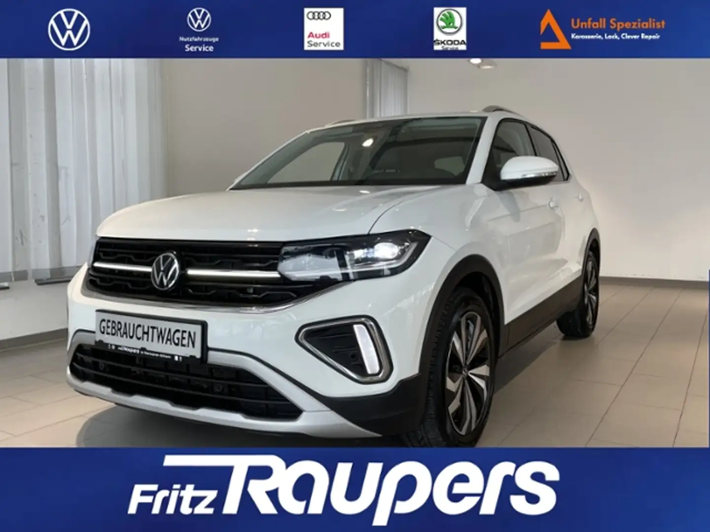 Volkswagen T-Cross 1.0 DSG Style +ALLWETTER+NAVI+IQ.LIGHT Blanc - 1
