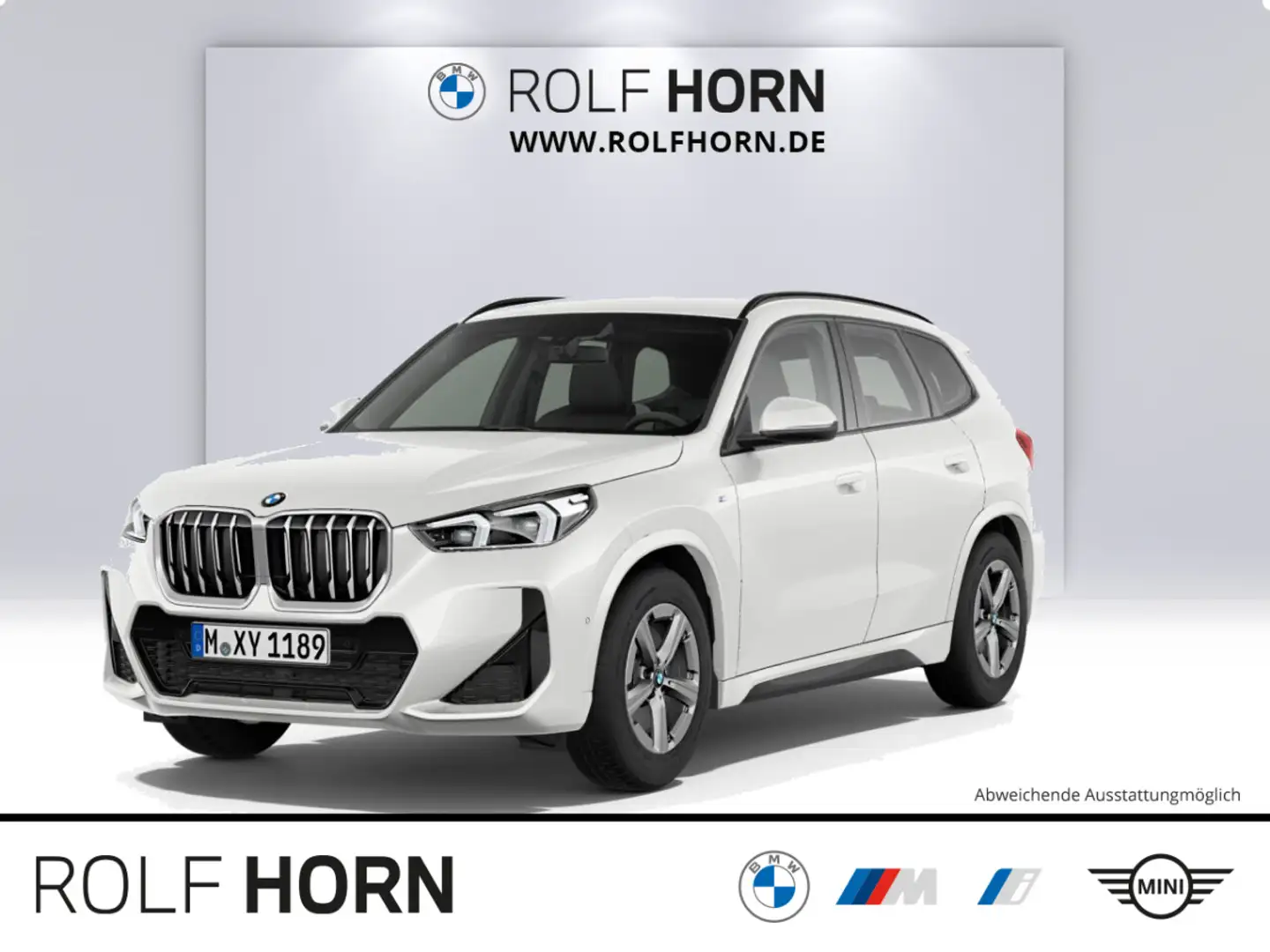 BMW X1 xDrive23d M Sportpaket AHK h/k LED Navi RfKam Weiß - 1