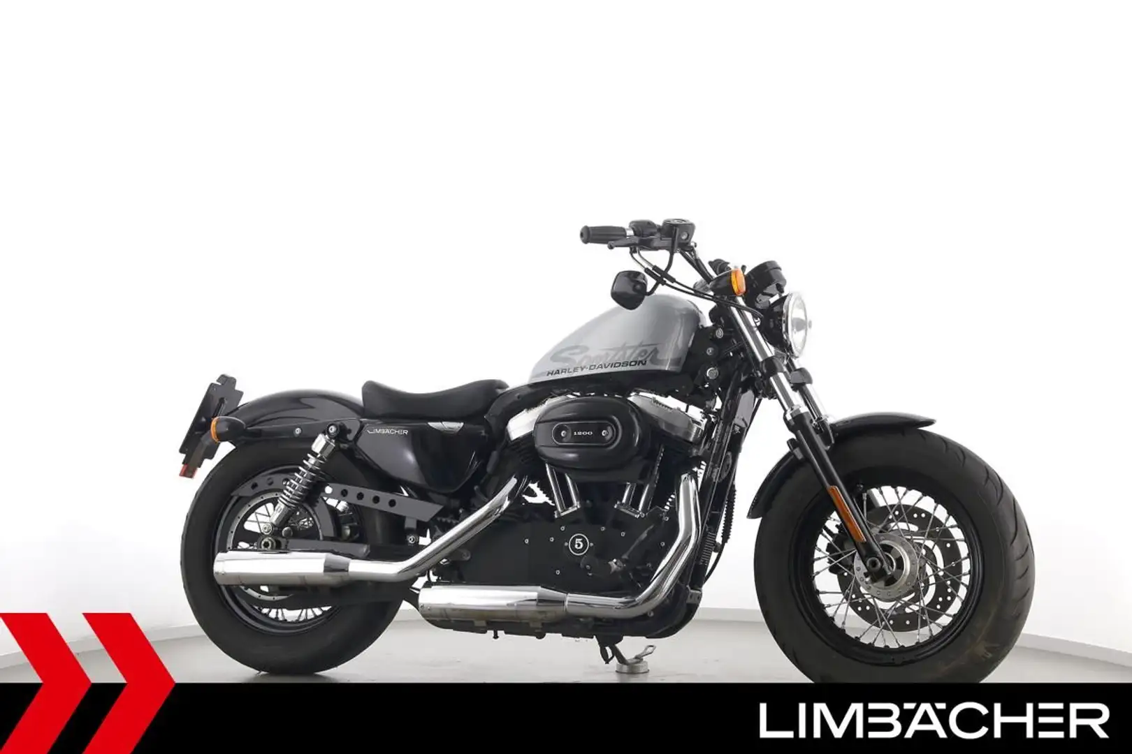 Harley-Davidson Sportster XL 1200 48 FORTY - MILLER-AUSPUFF Plateado - 1