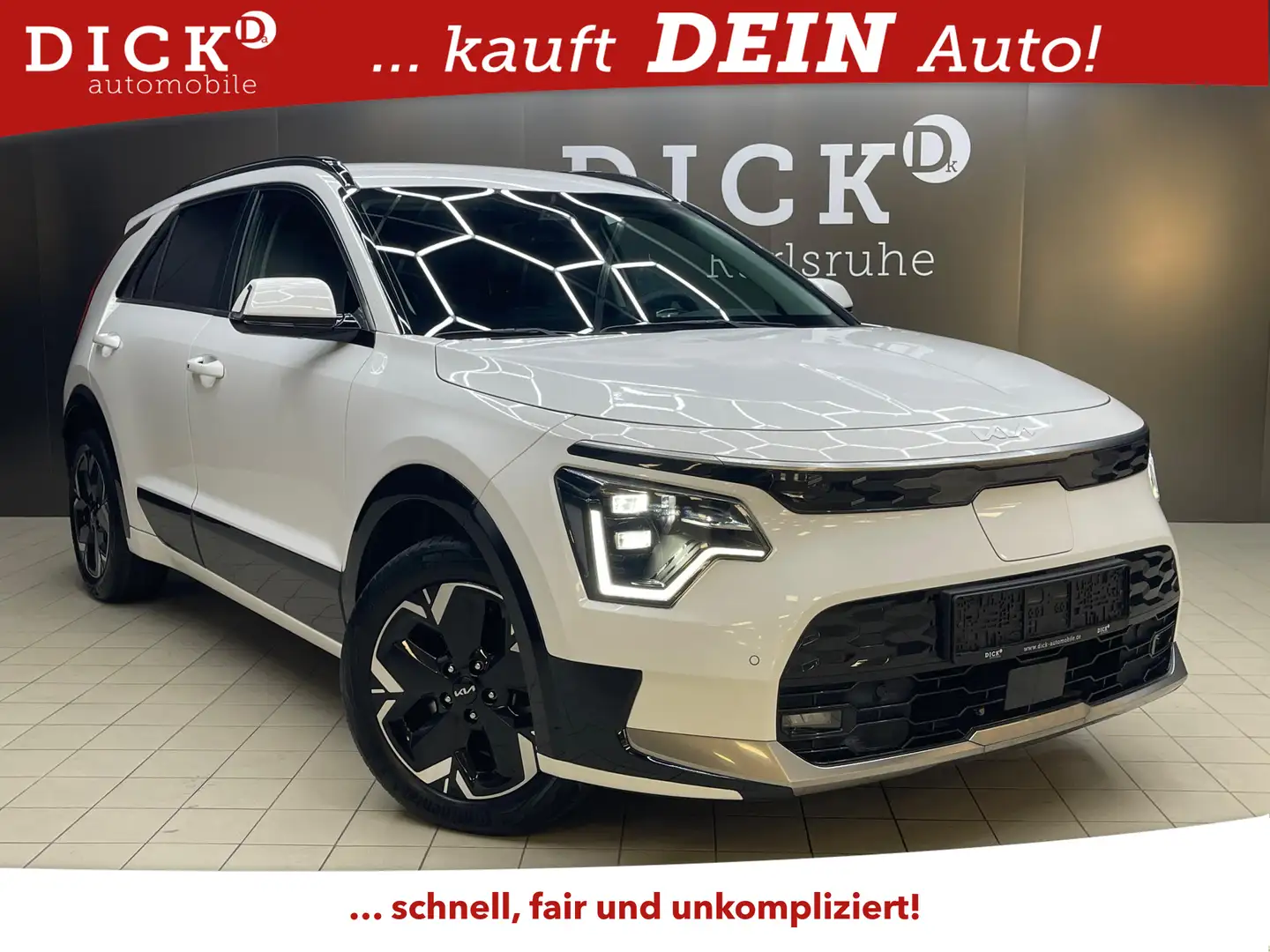 Kia e-Niro Vision WERKSG+LED+NAVI+SHZ+ACC+KAMER+WP+ Weiß - 1