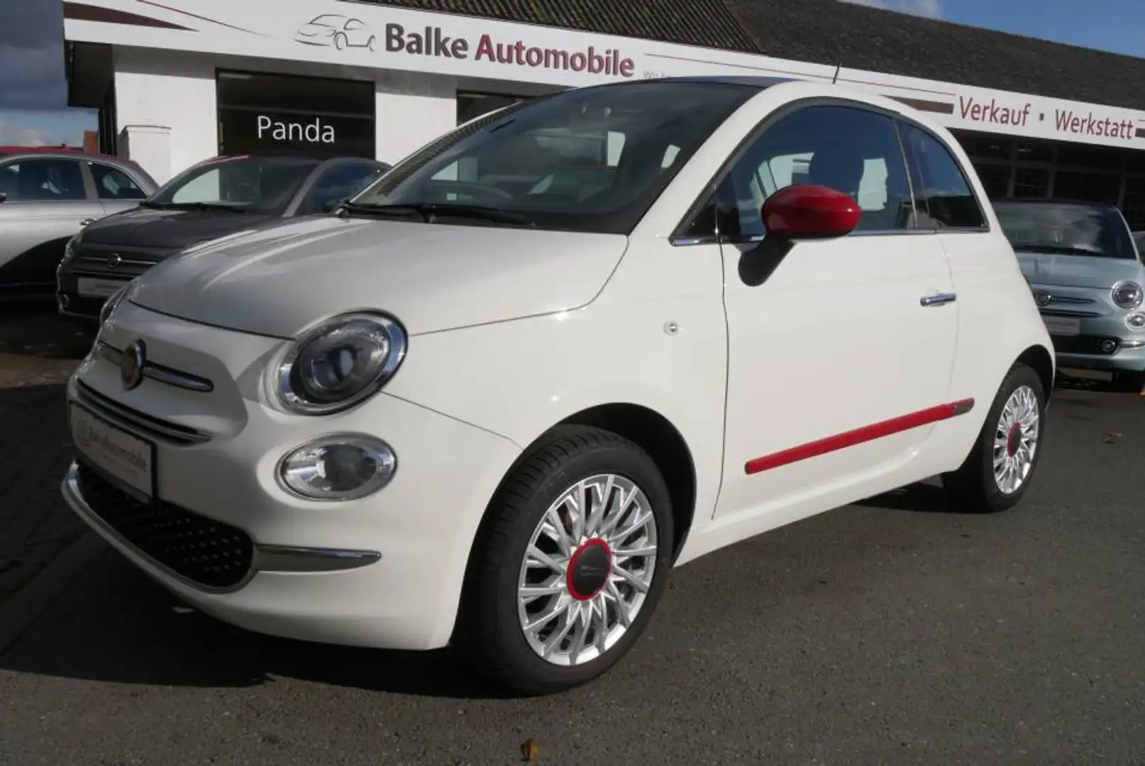 Fiat 500 1.2 Lounge *PDC*Bluetooth*Alu*Klima*uvm! Weiß - 1