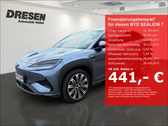BYD Sealion 7 Design/82,5 kWh/Allrad/Leder/Navi/LED/Klimaauto./S