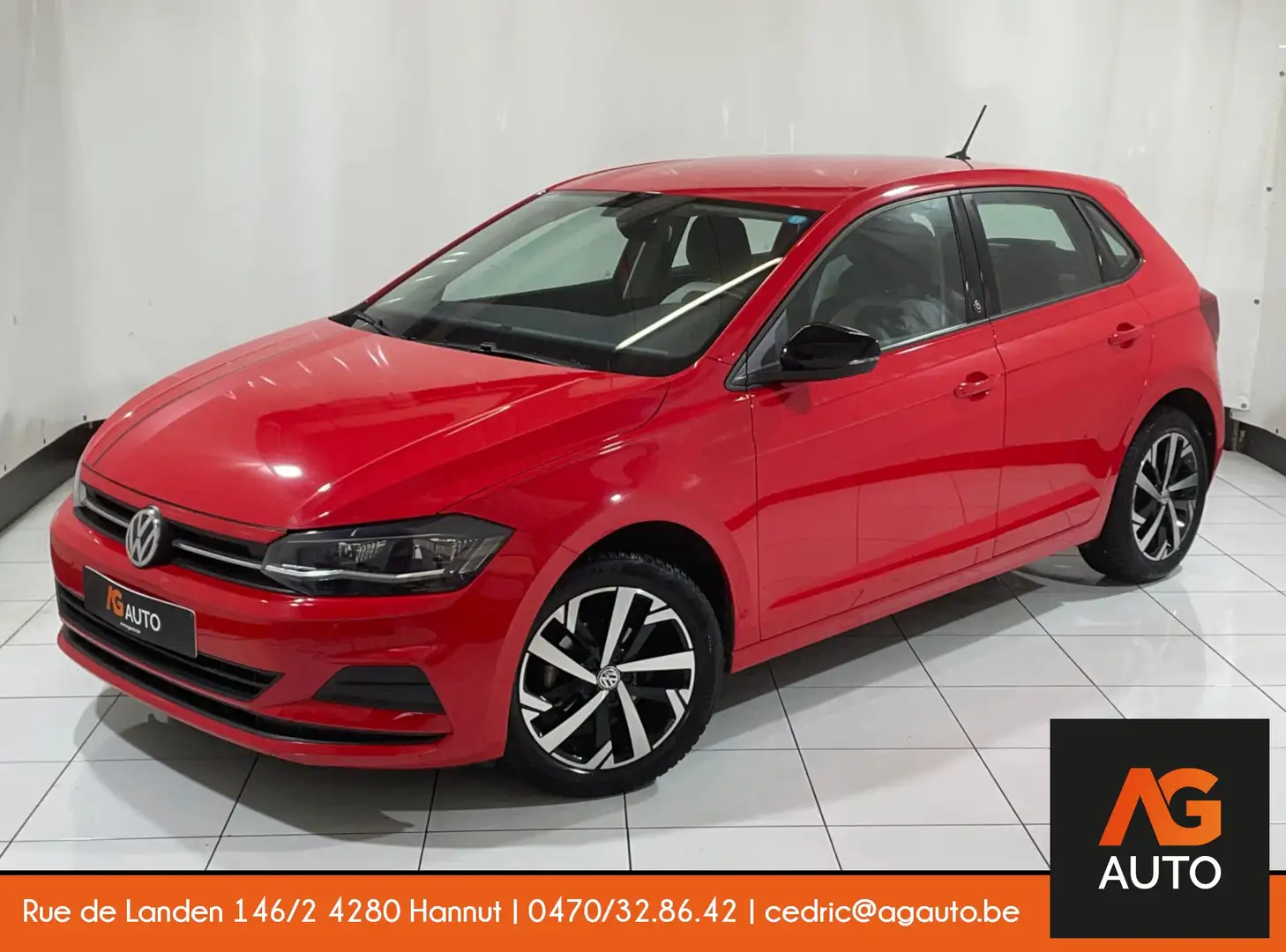 Volkswagen Polo 1.0 * Beats * Cuir tissu * Carplay * Phares LED Rouge - 1
