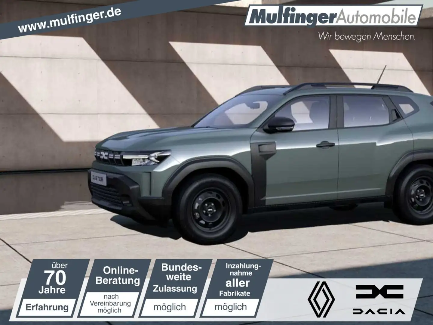 Dacia Duster Essential ECO-G 100 KLIMA EINPARKHILFE Grün - 1