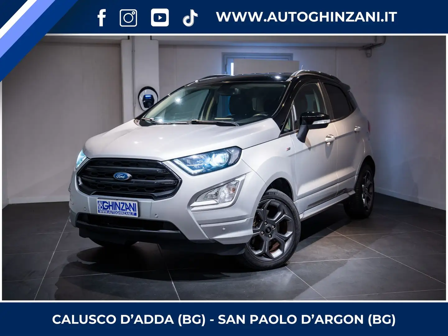 Ford EcoSport 1.0 EcoBoost 100 CV ST-Line - "PREZZO VERO" Grijs - 1
