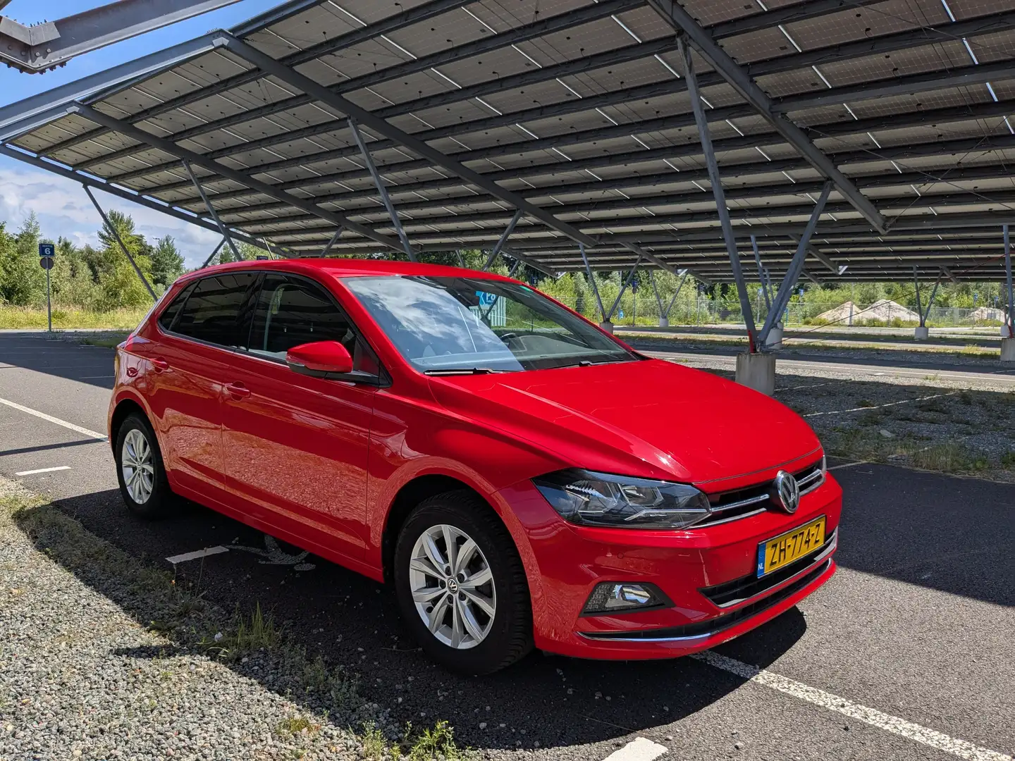 Volkswagen Polo Polo 1.0 TSI Highline |Sport|Clima|Carplay|PDC Rood - 1