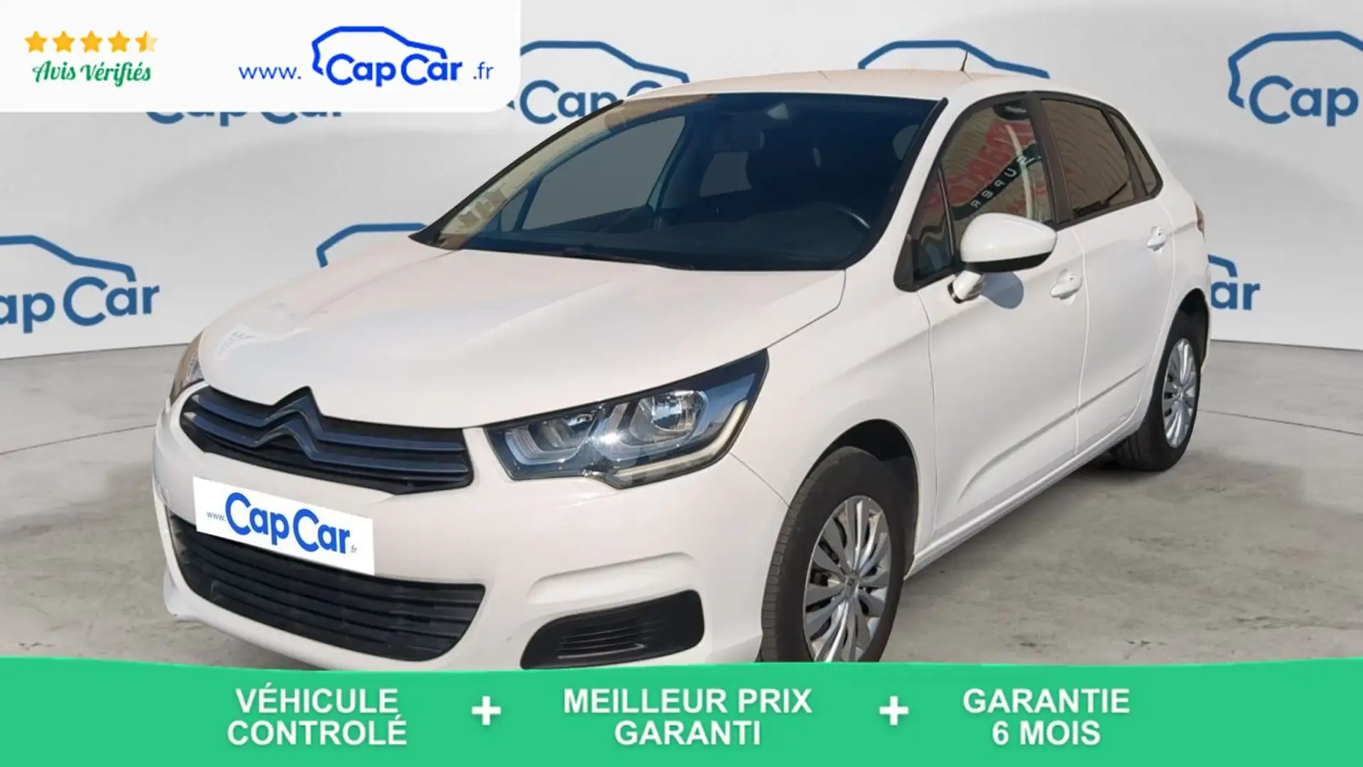 Citroen C4 1.6 BlueHDi 100 Live 2 pl Blanc - 1