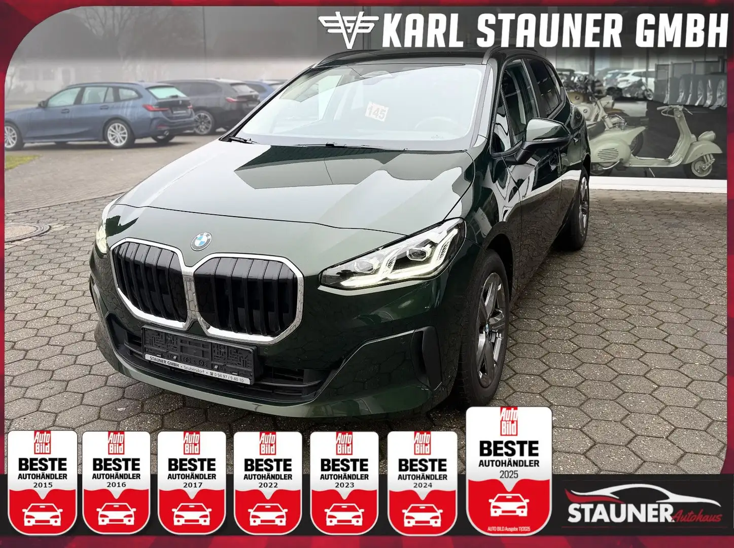 BMW 216 i Active Tourer MASSAGE KAMERA LED NAVI DAB Grün - 1