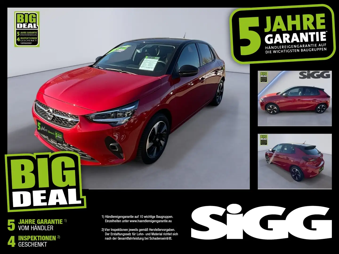 Opel Corsa F e Edition FLA SpurH KAM LED KlimaA LM Rood - 1
