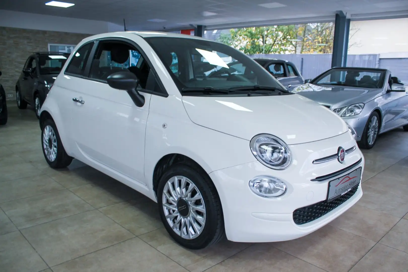 Fiat 500 1.0 CarPlay Alu Klima 1.Hand TÜV neu Weiß - 1