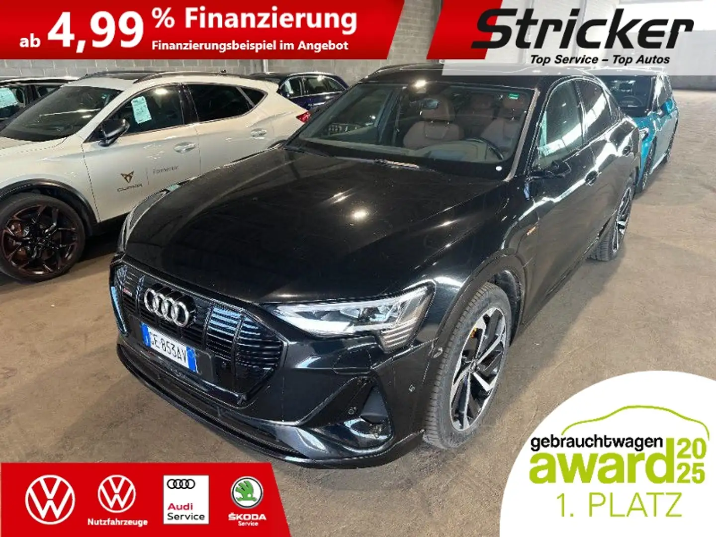 Audi e-tron 55 Sportback S-Line 463,-ohne Anzahlung Pano Matr Schwarz - 2
