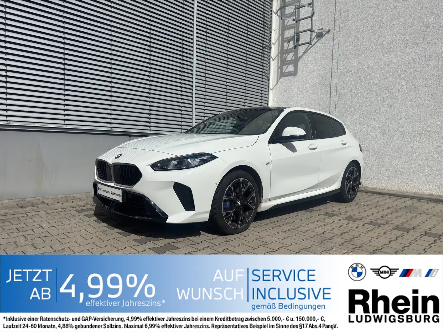 BMW 120 M Sportpaket LED Navi HUD DrivAs ParkAs+ SHZ Weiß - 1