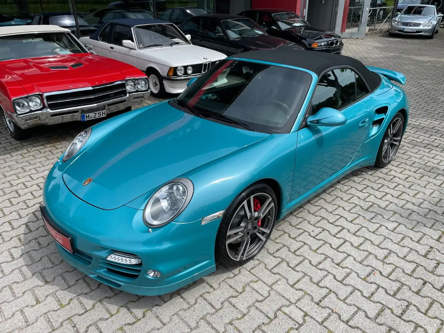Porsche 997 Turbo Cabrio PDK-- Sonderfarbe --orig. 48tkm Blau - 2