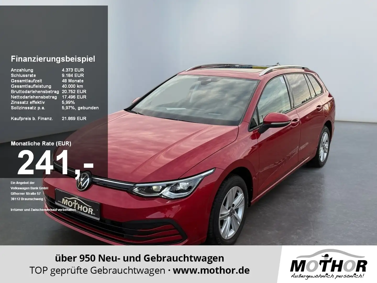 Volkswagen Golf Variant Golf VIII Variant Life TSI DSG AHK Kamera Headup Rot - 1
