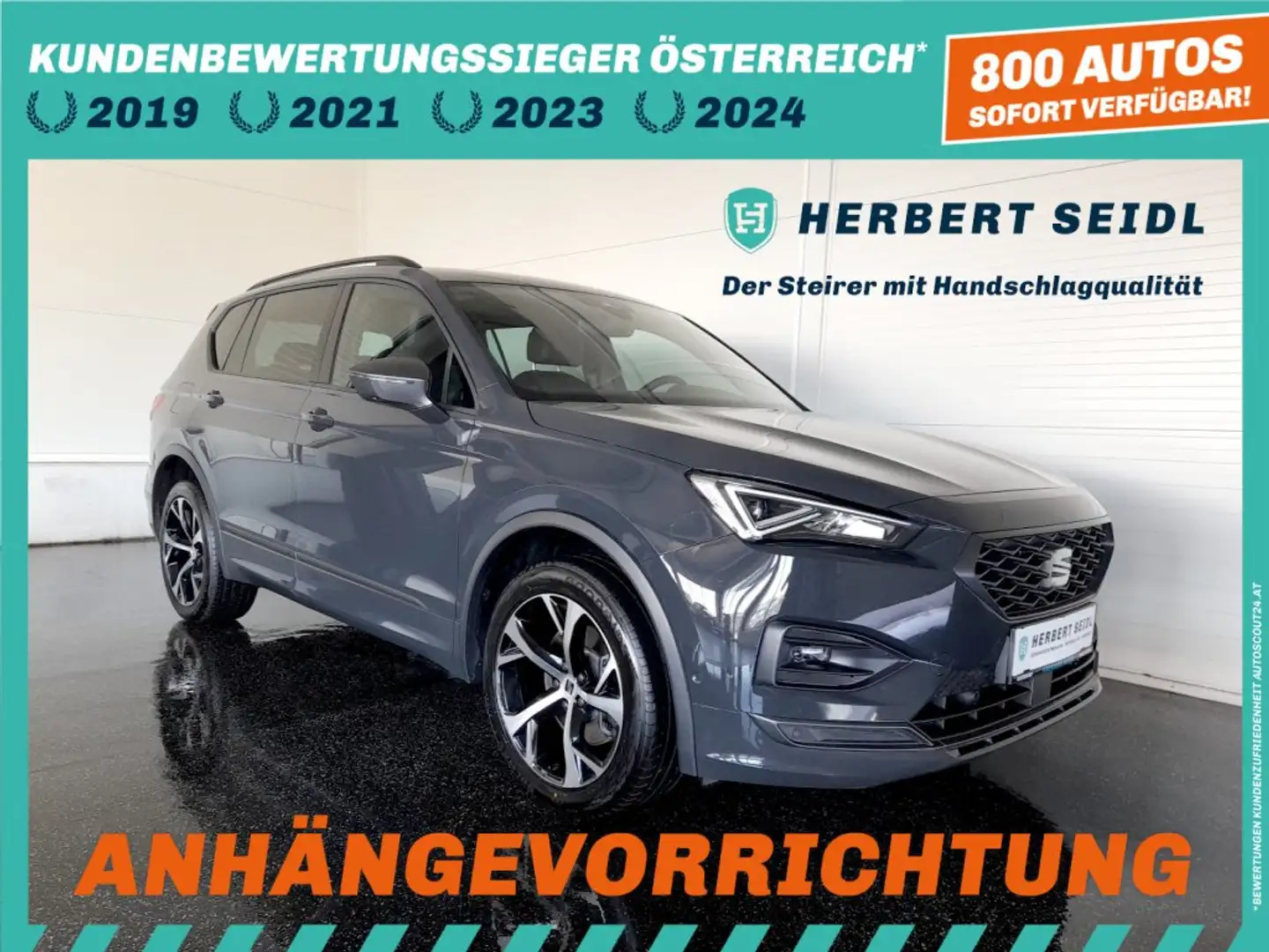 SEAT Tarraco FR-LINE 4x4 2,0 TDI DSG *7-SITZE / STANDHZG / SKY / LEDER / LED / VIRTUELL / NAVI / AHV & KAMERA / ACC* Grau - 1