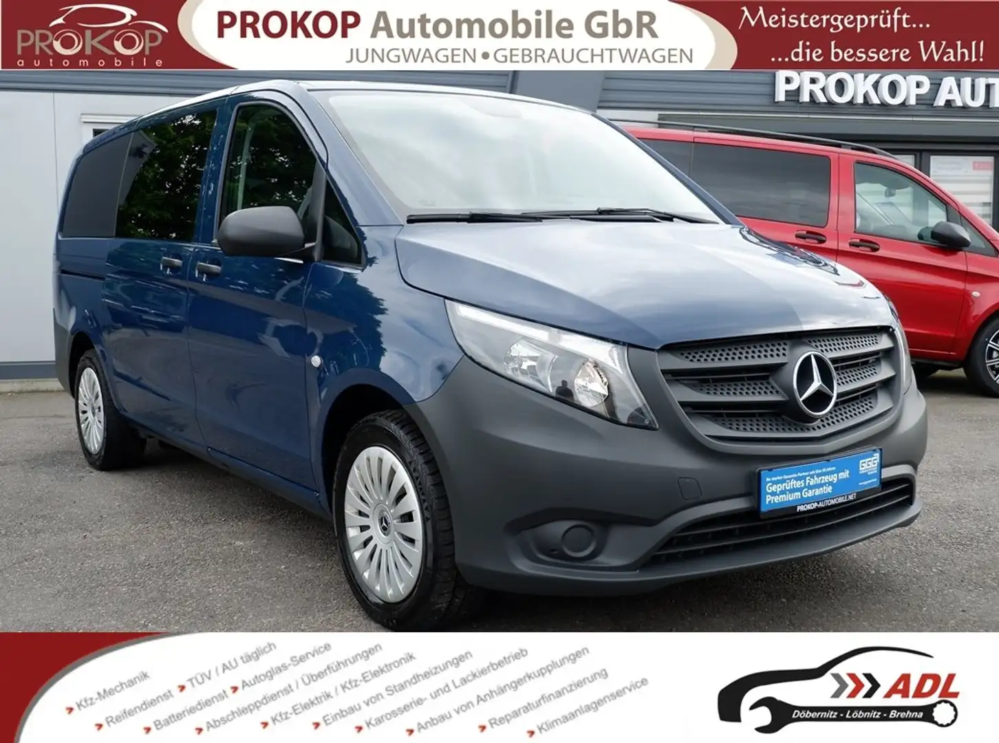 Mercedes-Benz Vito Tourer 114 CDI Pro lang Kamera Navi Sitzhzg. DAB Bleu - 1