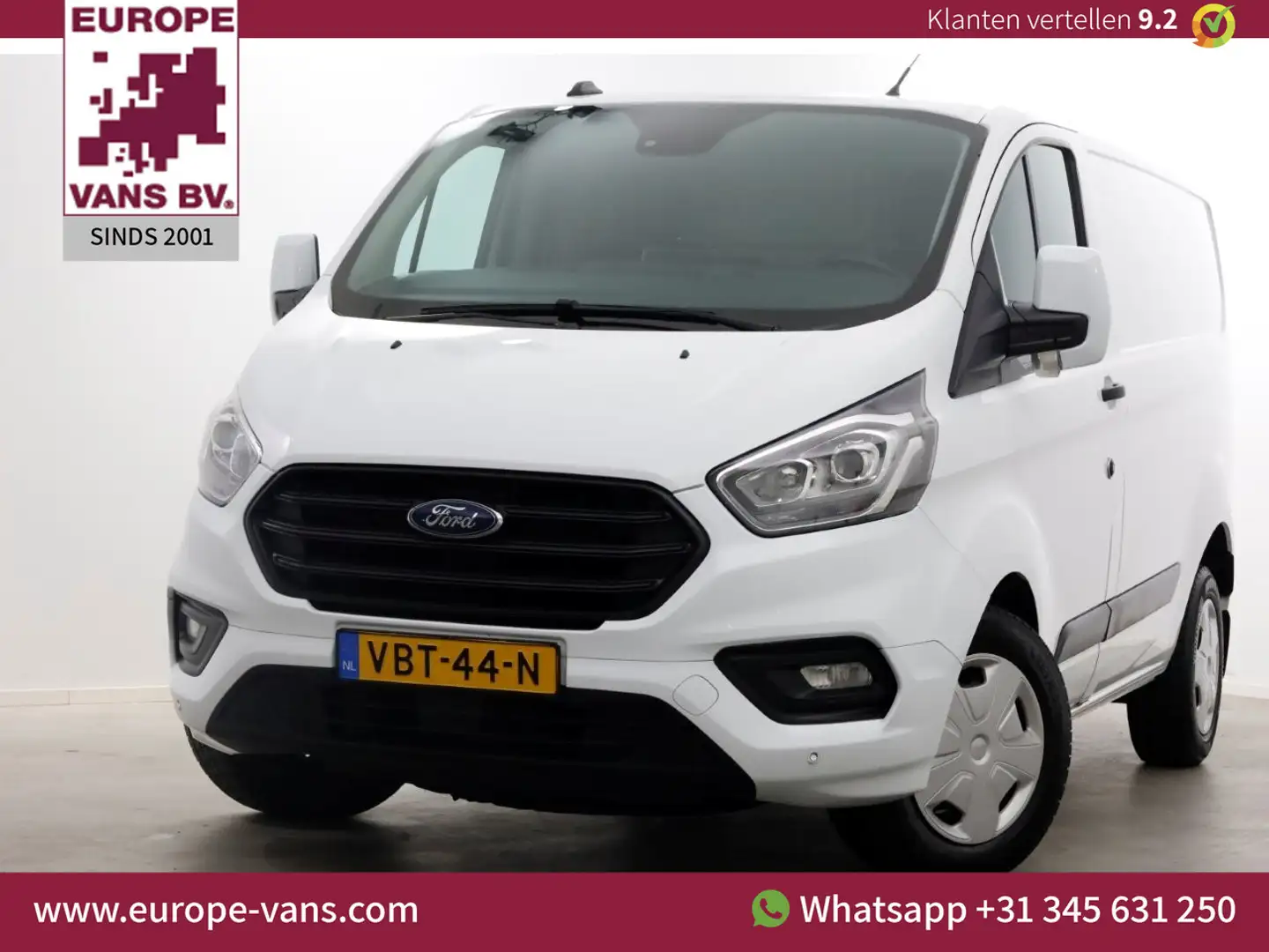 Ford Transit Custom 2.0 TDCI 130pk E6 Automaat L1H1 Trend Achterklep/N Wit - 1