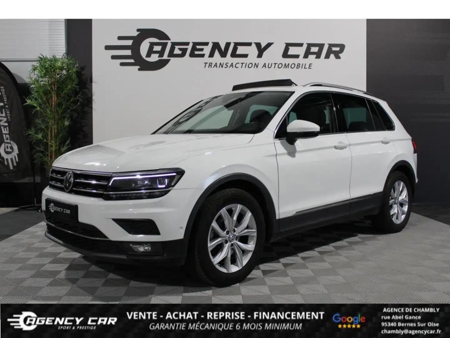 Volkswagen Tiguan Carat 1.5 TSI 150CH BV DSG 7 - Faible Kms Weiß - 1