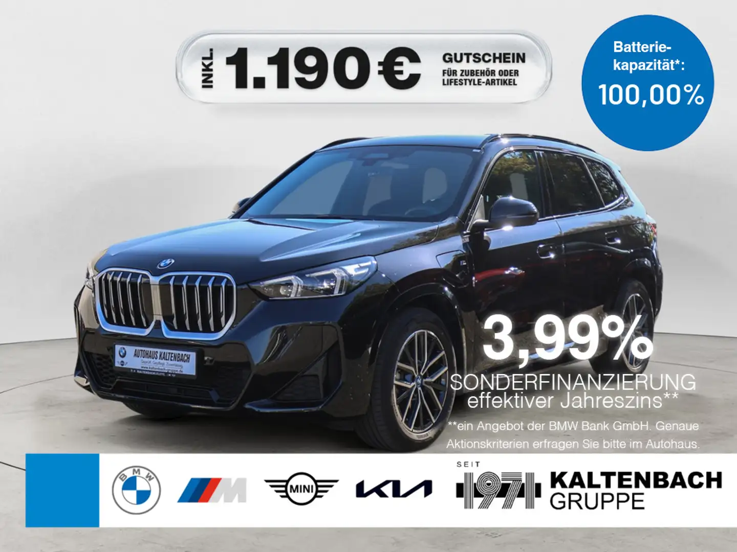 BMW X1 xDrive30e M-Sport AHK HUD 360° LED ACC H/K Schwarz - 1