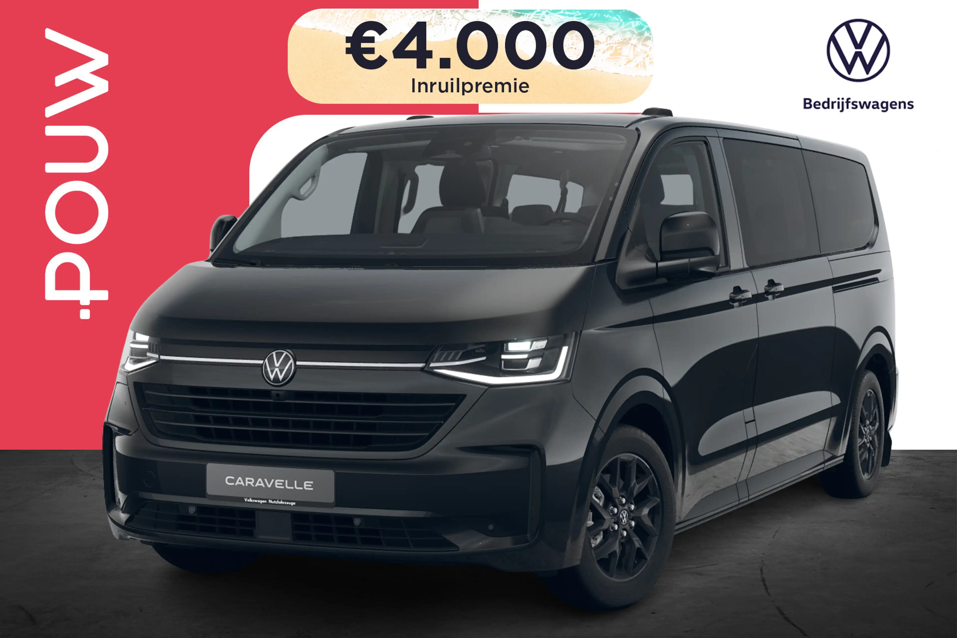 Volkswagen Transporter Caravelle 2.5 L2H1 233pk eHybrid Style | Panoramad