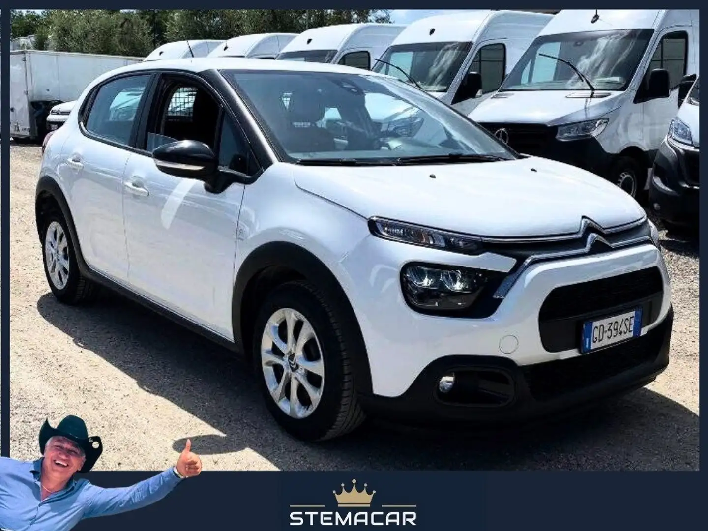Citroen C3 C3 1.5 bluehdi Feel s Van N1 Wit - 1