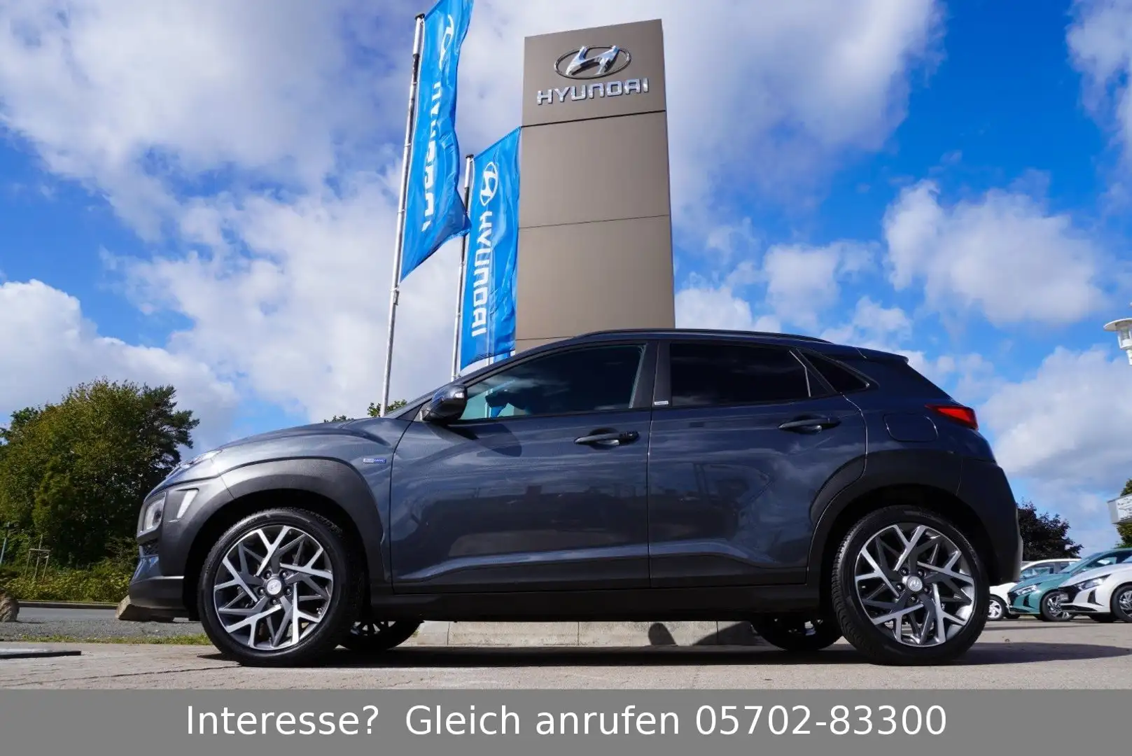 Hyundai KONA 1.6 GDi Hybrid Advantage + *LED/NAVI/18"* Gris - 2